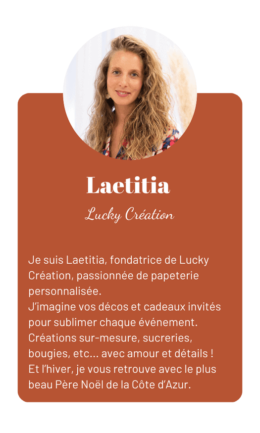 Lucky Création personnalise votre papeterie pour vos évènements.