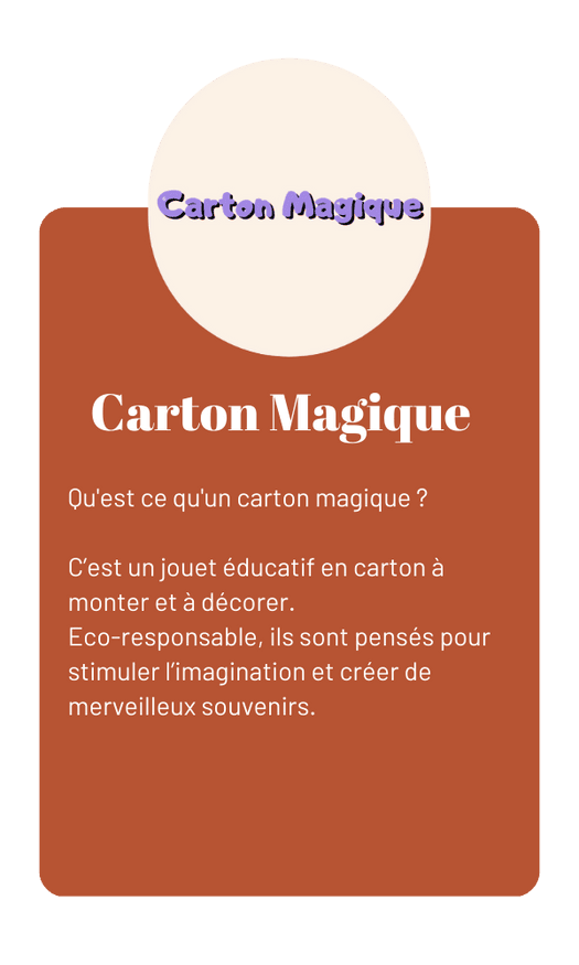 Carton à monter et à personnaliser soi-même