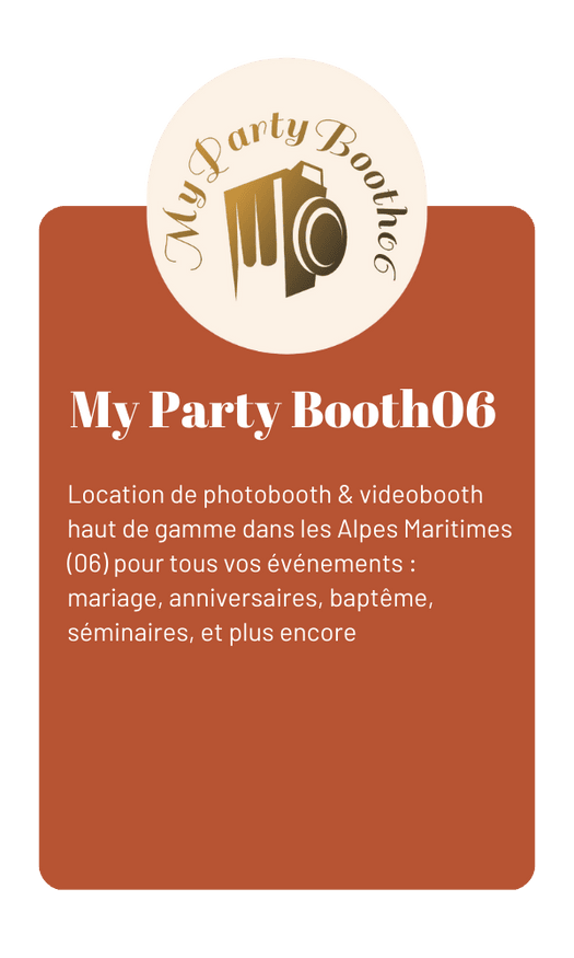 Location de photobooth et de vidéobooth sur les alpes maritimes